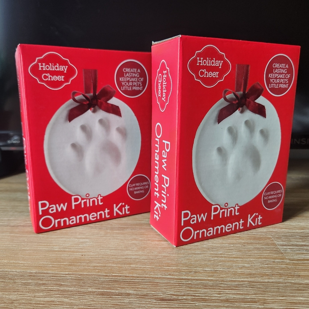 Holiday Cheer Paw Print Ornament Kit